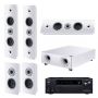 Домашний кинотеатр 5.1 Heco Ambient White + AV-ресивер Onkyo TX-NR696 B M3